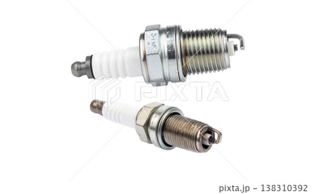 Spark plug on a white background. Spark plug on a white background. 138310392