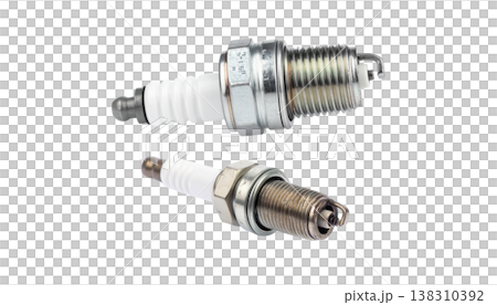 Spark plug on a white background. Spark plug on a white background. 138310392