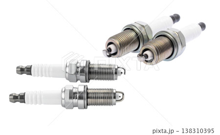 Spark plug on a white background. 138310395
