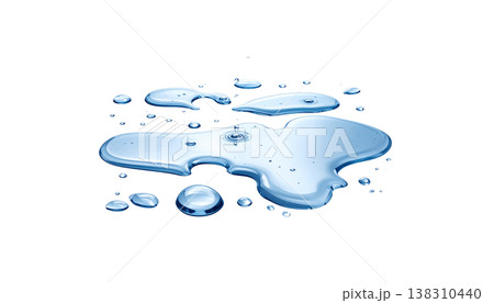 water drop isolated on white background water drop isolated on white background 138310440