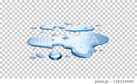 water drop isolated on white background water drop isolated on white background 138310440