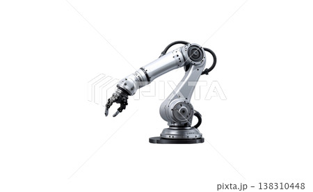 Robot arm on a white background. Robot arm on a white background. 138310448