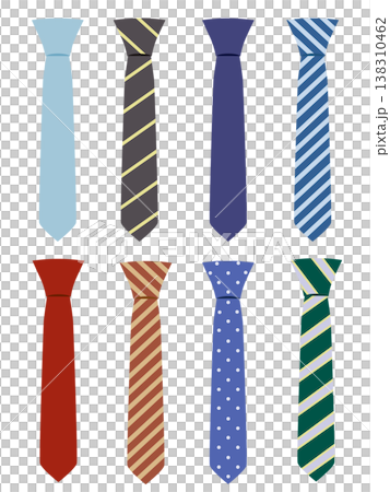 簡單的領帶插圖集 簡單的領帶插圖集 138310462