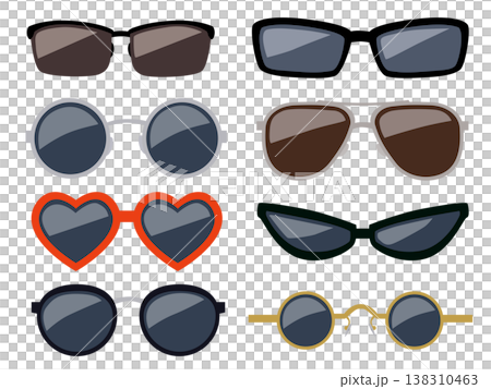 太陽眼鏡插圖集 138310463