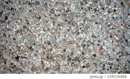 pebble stone texture background, soft stone surface. 138310866