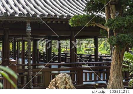 高層ビルの囲まれた公園　南蓮園池 138311252