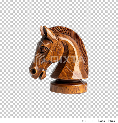 Antique wooden chess pieces with patterns on a white background. Antique wooden chess pieces with patterns on a white background. 138311483