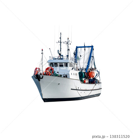 A sailboat on a white background. 138311520