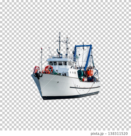 A sailboat on a white background. 138311520