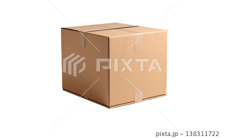 Open and closed brown cardboard boxes, and empty cardboard boxes for shipping or sorting, are displayed against a white background. Open and closed brown cardboard boxes, and empty cardboard boxes for shipping or sorting, are displayed against a white background. 138311722