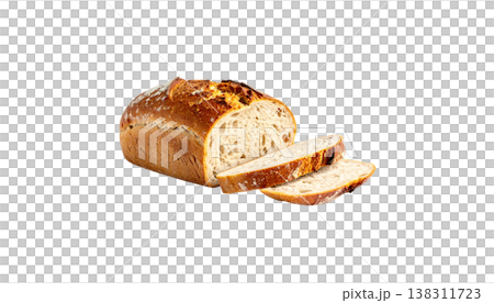 Freshly baked rye bread on a white background. Freshly baked rye bread on a white background. 138311723
