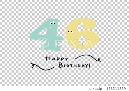 Hand-drawn number illustrations, simple and cute date material, April 6th 138311889