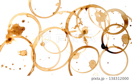 A wine glass stain on a white background. A wine glass stain on a white background. 138312000