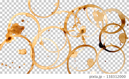 A wine glass stain on a white background. A wine glass stain on a white background. 138312000