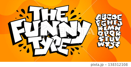 Funny Crunch Font Kid Logo Alphabet Cartoon Typography Childish Bold Letter Set, Creative Typographic Design for Carnival Music Fest Poster Headline and Logotype. Bright Comic Fonts. Vector Typeface Funny Crunch Font Kid Logo Alphabet Cartoon Typography Childish Bold Letter Set, Creative Typographic Design for Carnival Music Fest Poster Headline and Logotype. Bright Comic Fonts. Vector Typeface 138312108