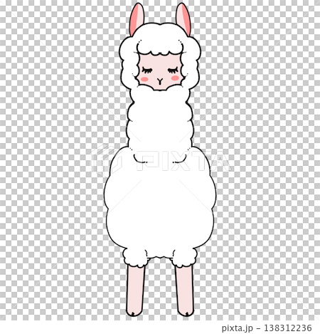 可愛いアルパカ 可愛いアルパカ 138312236