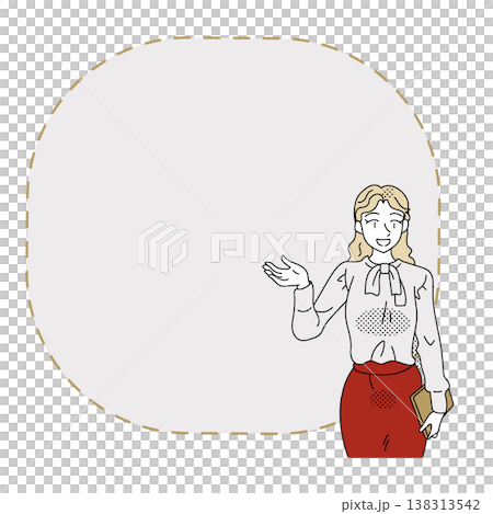 適用於商務女性進行演講和講解的框架素材,包含文字空間。 適用於商務女性進行演講和講解的框架素材,包含文字空間。 138313542