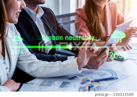 Carbon neutrality timeline from 2024 to 2050 goal Vouch 138313584
