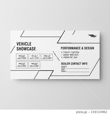 Vehicle Showcase Business Flyer Clean Minimal Layout 138314962