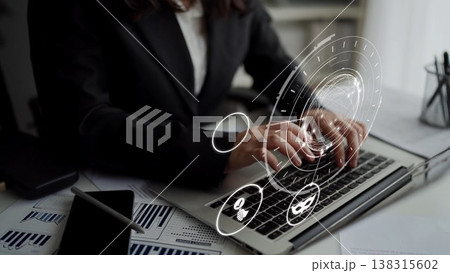 Online auction concept for digital bidding and sales Funnel 138315602