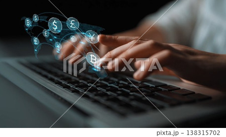 Global currency exchange and international money transfer Marrow 138315702
