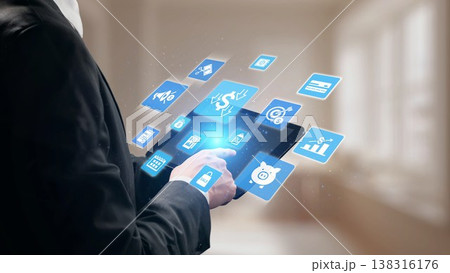 Budget planning and financial management strategy icons Gist 138316176
