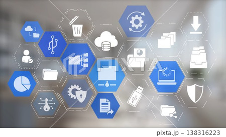 Managing online folders with digital cloud file organization and data security icons Gist Managing online folders with digital cloud file organization and data security icons Gist 138316223