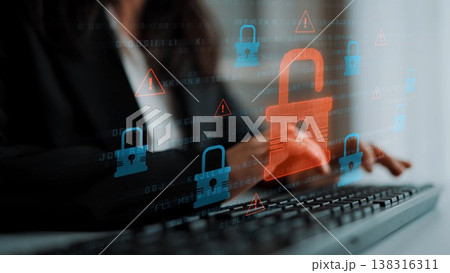 Cybersecurity Breach Highlighting Data Vulnerability Marrow Cybersecurity Breach Highlighting Data Vulnerability Marrow 138316311