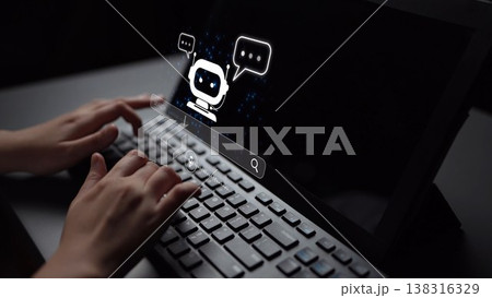 AI Assistant Chatbot Interface with Voice Command and Smart Search Muxer AI Assistant Chatbot Interface with Voice Command and Smart Search Muxer 138316329