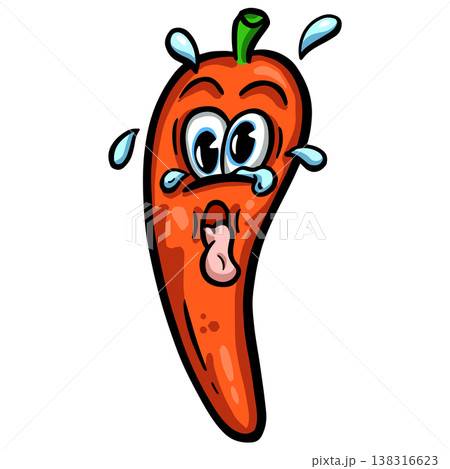 Hot Chilli Jalapeno Vector Cartoon Illustration Spicy Character Hot Chilli Jalapeno Vector Cartoon Illustration Spicy Character 138316623