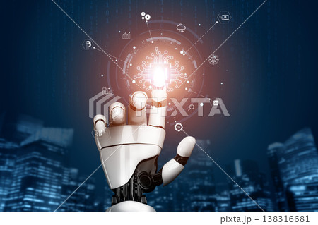 AI ecosystem connecting automation, cloud, analytics and innovation. Corpus AI ecosystem connecting automation, cloud, analytics and innovation. Corpus 138316681