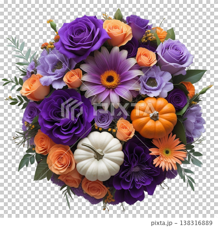 丸いハロウィンのアレンジメント 丸いハロウィンのアレンジメント 138316889