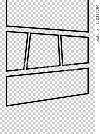 Irregular panel layout template for manga and comics (3 columns) Irregular panel layout template for manga and comics (3 columns) 138317294
