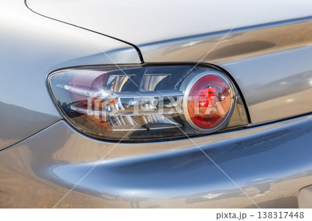 古い車のテールライト　Taillights of old cars, classic cars 138317448