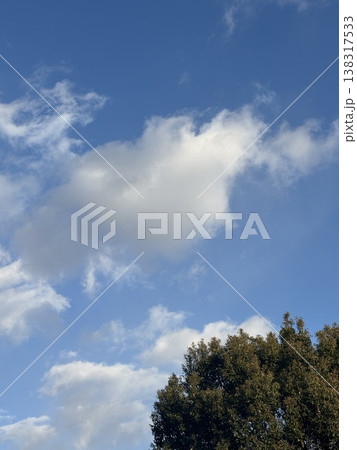 青空と白い雲 138317533