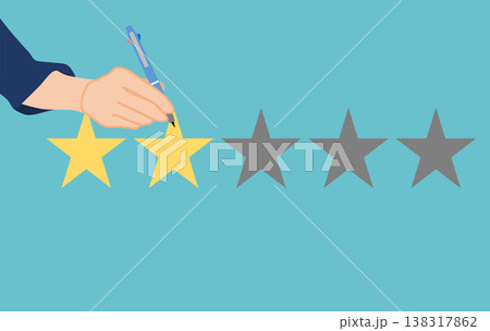 レビューを調べて検討するイラスト レビューを調べて検討するイラスト 138317862