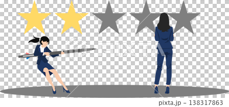 レビューを調べて検討するイラスト レビューを調べて検討するイラスト 138317863