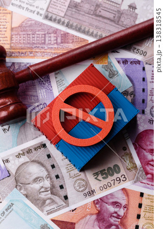 The cargo container ban on the Indian money as a conceptual backdrop. The cargo container embargo The cargo container ban on the Indian money as a conceptual backdrop. The cargo container embargo 138318545