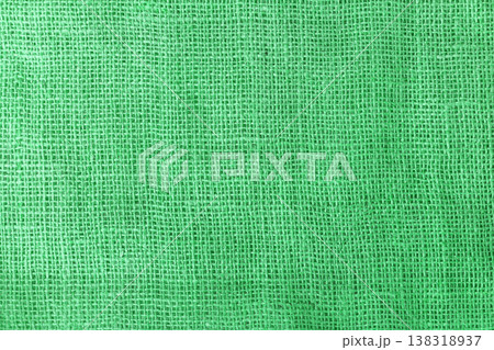 texture fabric burlap for sewing green background color macro 138318937