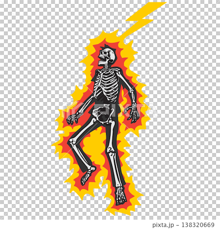 Electrocuted Skeleton Electrocuted Skeleton 138320669