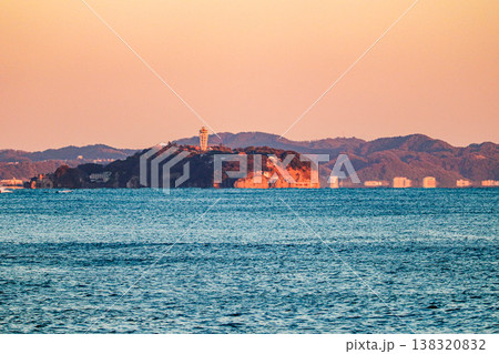 海・湘南平塚の夕景 138320832