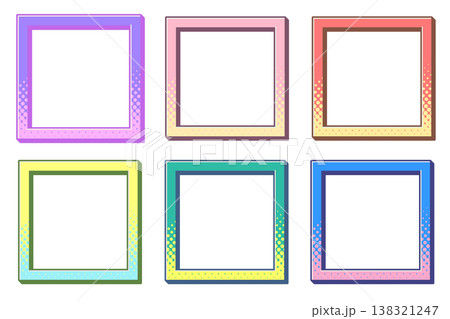 アメコミ風ワイプフレーム｜フレーム内部は透過 138321247