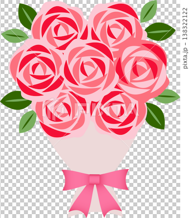 バラの花束 138322122