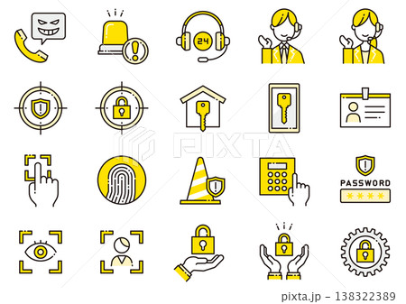 セキュリティアイコン06 Security icons セキュリティアイコン06 Security icons 138322389