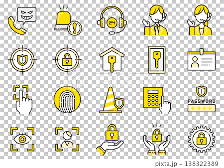 セキュリティアイコン06 Security icons セキュリティアイコン06 Security icons 138322389