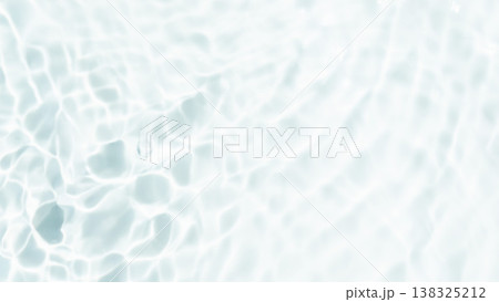 水面に浮かぶ波紋の背景　透明感 138325212