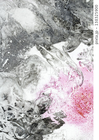 Abstract pink and back ink marble cracked background creative swirl paint Abstract pink and back ink marble cracked background creative swirl paint 138325900