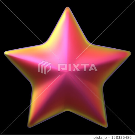 Red star realistic 3D vector design, iridescent chrome space galaxy emoji, sparkle element, award rating achievement Red star realistic 3D vector design, iridescent chrome space galaxy emoji, sparkle element, award rating achievement 138326486