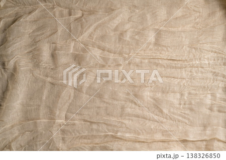 Ivory neutral cloth textile fabric template top view 138326850