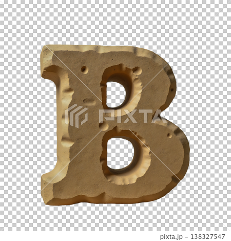 Stone letter b 3d render textured alphabet character weathered ancient font typography. Stone letter b 3d render textured alphabet character weathered ancient font typography. 138327547